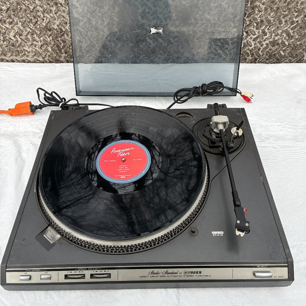 Vtg 1981 Fisher MT-6420 Studio Standard Stereo Turntable Direct Drive For Parts